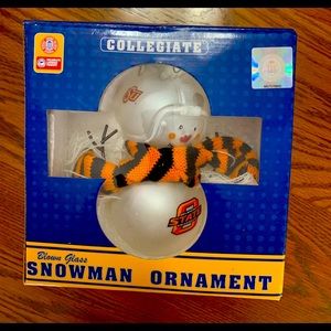 OSU Collegiate Snowman Ornament